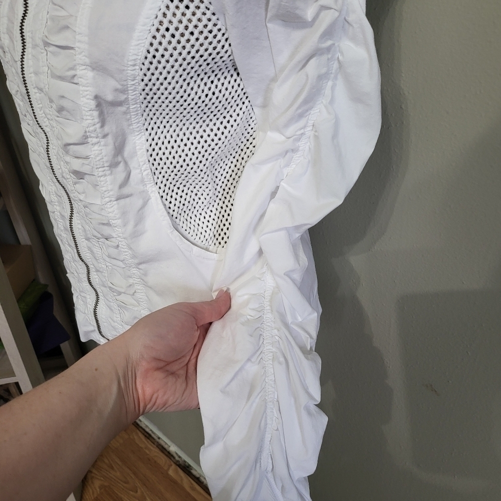 Wearables White Moto Cotton Jacket - Picture 4 of 11